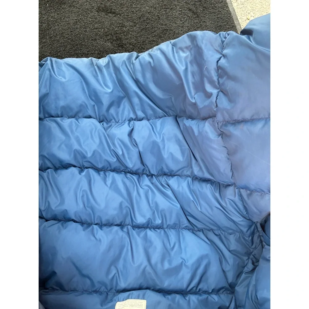 Vintage The North Face Brown Label Down Puffer Parka Jacket Blue Mens Medium